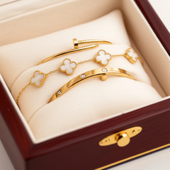 Trinity™ - Lot de 3 bracelets en or