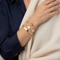 Trinity™ - Lot de 3 bracelets en or