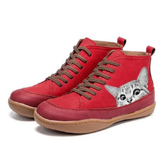 CatBoots™ - Bottines en cuir